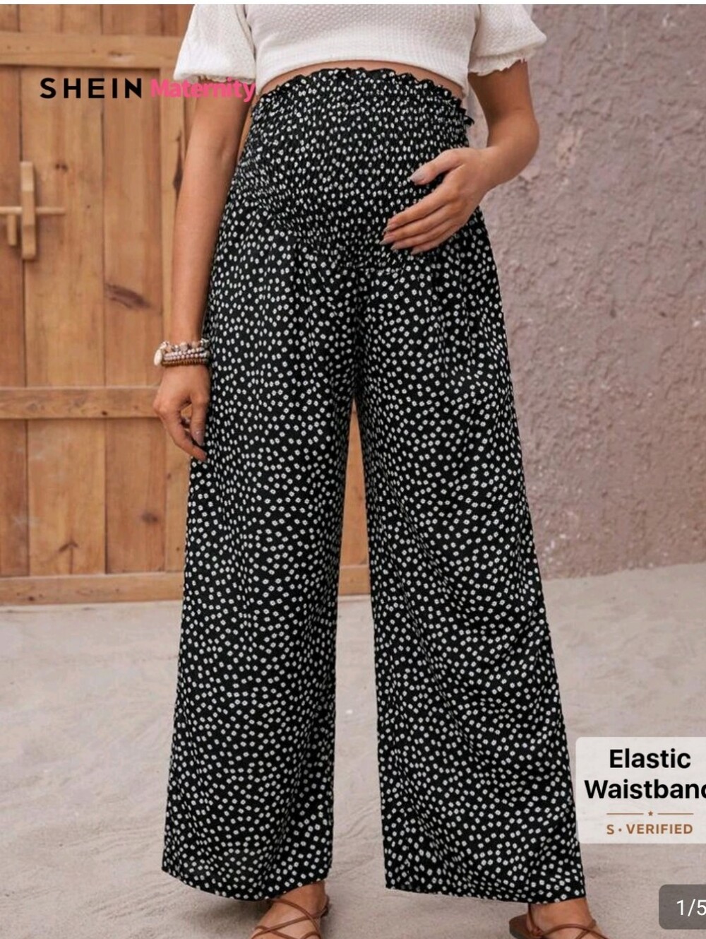 Wide Leg Maternity Pants